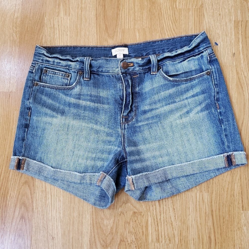 Crew Cuffed Denim Shorts size 27 - Picture 3 of 13